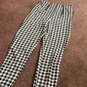Plaided leggings pants
